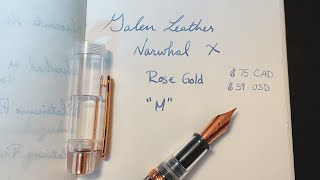 Narwhal X Galen Leather Fountain Pen Review [upl. by Teplitz]