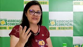 Kelly Veneri candidata a prefeita de Mairinque na Associação Comercial de Mairinque ACEMK [upl. by Bilac]