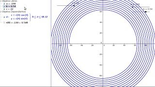 Curvas polares VI  Espiral de Arquímedes generalizada [upl. by Rennob]