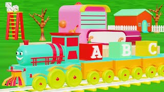 The ABC Train Song  Cocomelon Nursery Rhymes with Toys [upl. by Lledniuq]