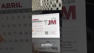 Calendário de mesa 12 pag personalizado para empresas com logomarca calendarios personalizados [upl. by Noman]