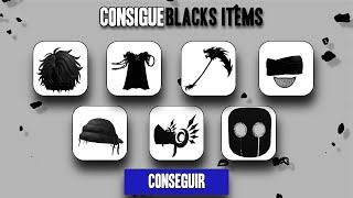 👉¡¡CONSIGUE 21 ITEMS OSCUROS TOTALMENTE GRATIS EN ROBLOX😳 [upl. by Oznol]