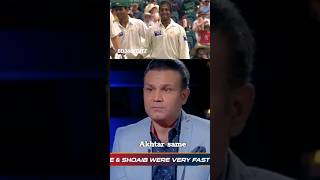 virender sehwag talking about shoaib akhtar bowling  shorts cricketyoutubeshorts [upl. by Nyasuh]