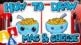 How To Draw Funny Macaroni And Cheese [upl. by Blondelle458]