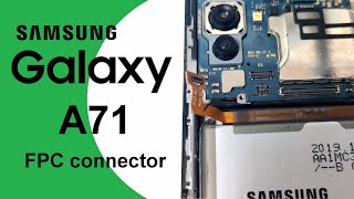 Samsung Galaxy A71 Charging problem FPC connector repair [upl. by Ididn521]