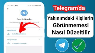 Yakındaki Kişilerin Telegramda Görünmemesi Nasıl DÜZELTİLİR 2024  telegram yakındaki özelliği [upl. by Vitia157]