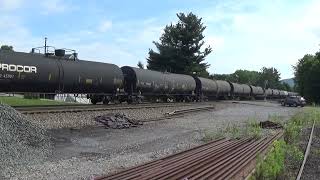 NS 65W Tank empties by Shawsville 7 7 23 Duo Dash 9s pull Notch 8 ES40DC in tow [upl. by Mal]