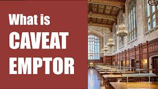 What is Caveat Emptor buyer beware legal terminology explained [upl. by Airun]