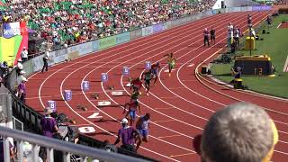 Erriyon Knighton runs 2001 in first round of 2022 World Athletics Championship Mens 200m [upl. by Leaw]