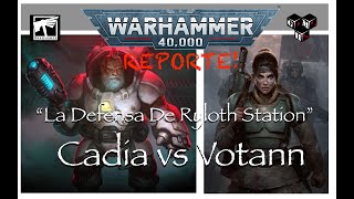 WARHAMMER 40K  Votann vs Astra Militarum reporte [upl. by Clippard]