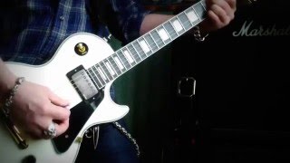 Gibson Les Paul Custom EMG Pickups  5766 Set Marshall  Test Impro [upl. by Abbotsun784]