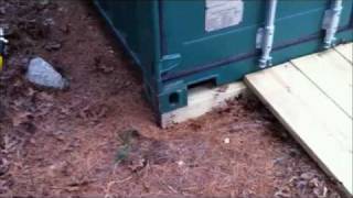 How to Keep Your Shipping Container Off The Ground [upl. by Martainn465]