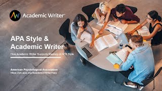 APA Style and Academic Writer [upl. by Nonac]