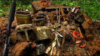 EXCAVATION OF AN UNTOUCHED GERMAN DUGOUT  MOUNTAIN OF TROPHIES [upl. by Mccafferty]