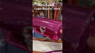 NEW Coach Studio Baguette Bag With Sequins Black  Dark Magenta  Silver [upl. by Kahcztiy]