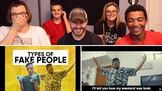 Jordindian  Types Of Fake People  REACTION [upl. by Dadinirt726]