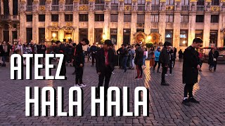 KPOP IN PUBLIC CHALLENGE ATEEZ  Hala Hala Dance cover by The Aim from Belgium [upl. by Aleekahs]