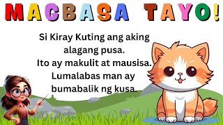 MAGBASA TAYO PAGSASANAY SA PAGBASA NG TAGALOG UNANG HAKBANG SA PAGBASA PART 2 [upl. by Etyam]