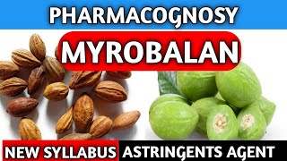 Myrobalan Pharmacognosy  Astringents Agents  New Syllabus [upl. by Mcgruter]