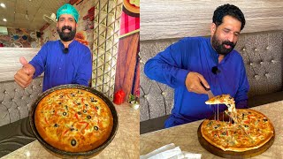 Chicken Pizza Recipe  Pizza Sauce  Pizza Dough  Chicken Tikka Pizza  Cheese Pizza BaBa Food RRC [upl. by Kolosick989]