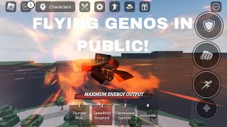 Patched😭 Genos Flying Glitch Tutorial TSB [upl. by Renata]