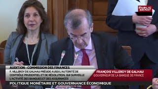 Audition de François Villeroy de Galhau  Les matins du Sénat 11042016 [upl. by Cathyleen415]