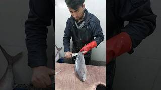 Rabbit fish filleting at the fish market [upl. by Attenborough]