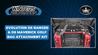 Evolution D5 Ranger amp D5 Maverick Golf Bag Attachment Installation [upl. by Dlorej823]