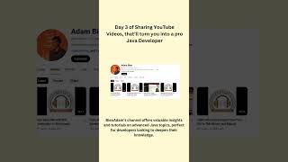 Day 3 Best YouTube Channel for Advanced Java Developers 🚀 [upl. by Preuss]