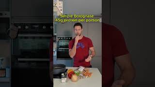 I’m NOT A Chef Part 4  45g protein Bolognese 👌 health mealprep protein recipe easymeals [upl. by Finley]