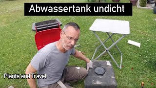 Abwassertank beim Wohnmobil undicht Schnellentleerung kleckert so ein Mist [upl. by Vinson470]