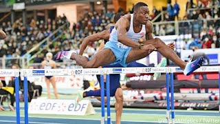 Grant Holloway 735 60mH DOMINATION At World Indoor Tour Lievin [upl. by Akemeuwkuhc403]