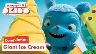 GIANT Ice Cream🍦 Compilation 🎥 Messy Goes To OKIDO  Cartoons For Kids [upl. by Innad]