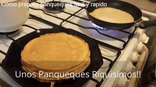 Cómo hacer PANQUEQUES  CREPAS receta Fácil y rapido 👀👀🐱‍🏍 [upl. by Doowyah]