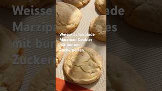 Weisse Schokolade Marzipan Cookies mit bunten Zuckerperlen Cookie [upl. by Genesa]