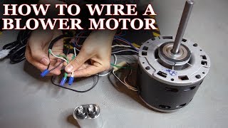 How To Wire a Furnace or AC Blower Motor [upl. by Yggep393]