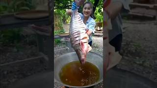 বড় মাছের রেসিপি 🥰😮🐟Big Fish recipes shortscooking big Fisrecipe foodtrendingyoutubeshorts [upl. by Mechelle]