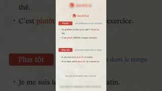 quotPlutôtquot ou quotplus tôtquot comment choisir  frenchlessondelf delfb1 françaisonline [upl. by Saxena158]