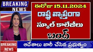 ఈరోజు రాష్ట్రవ్యాప్తంగా స్కూల్ కాలేజీలు బంద్  ap schools colleges close today  Ap schools [upl. by Farr]