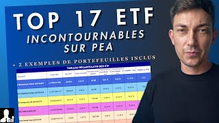 17 ETF INCONTOURNABLES sur PEA  exemples de portefeuilles [upl. by Euqina]