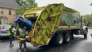 Penn Waste Garbage Truck VS Carted Recycling [upl. by Whiteley106]