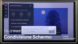 TV LG  Blocco e sblocco condivisione schermo Smart TV con WebOS 60 [upl. by Enileuqcaj370]