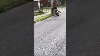 Crazy babysitter steals dirt bike crashing crashtest rap babykia noviolence [upl. by Etteuqal]