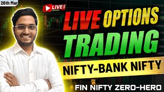 26 March Live Trading  Live Intraday Trading Today  Bank Nifty option livetrading livebanknifty [upl. by Cathee]