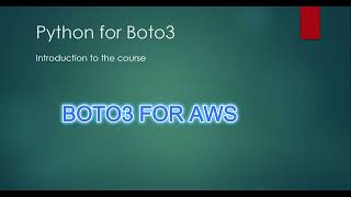 Python Basics For AWS Boto3 Automations  Intro 110 [upl. by Aeslehc]