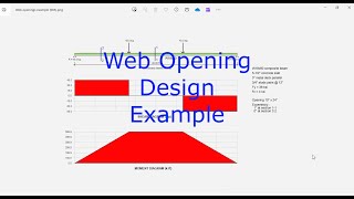 Web Opening Example Using ASDIP STEEL [upl. by Twelve730]