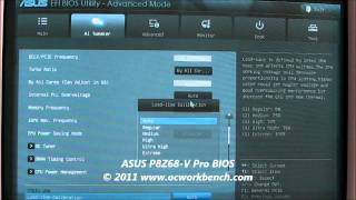 ASUS P8Z68V Pro BIOS  OCWORKBENCH [upl. by Peirce]