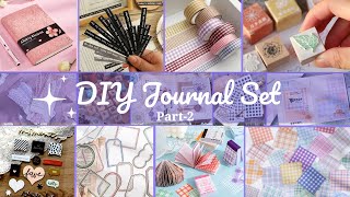 Part2 DIY JOURNAL SET How to Make Journal Set at Home DIY Journal kit  DIY Journal Stationary [upl. by Ramah574]