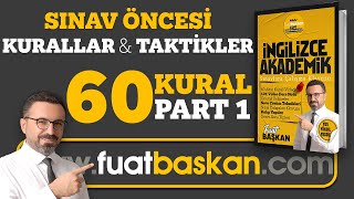 İNGİLİZCE SINAVLAR İÇİN 60 ALTIN KURAL PART 1 [upl. by Ahsieyt]