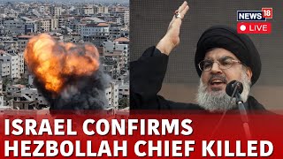 Hassan Nasrallah Latest News LIVE  Hezbollah Leader Hassan Nasrallah Killed In Beirut  N18G [upl. by Mufinella787]